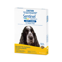 Sentinel Spectrum for Medium Dogs 11-22 kgs - 3 Pack - Yellow