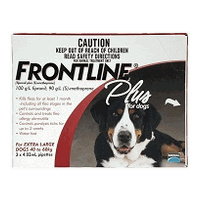 Frontline Plus for Extra Large Dogs 40-60 kgs - 3 Pack - Red