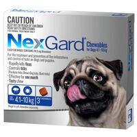 NexGard for dogs 4.1-10 kgs - Blue - 3 Pack