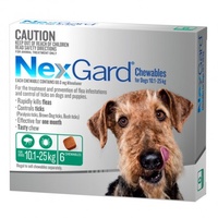 NexGard for dogs 10.1-25 kgs - Green - 3 Pack
