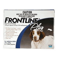 Frontline Plus for Medium Dogs 10-20 kgs - 12 Pack - Blue