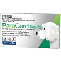 ParaGard Allwormer for Dogs 5kg Bodyweight - 4 Tablets
