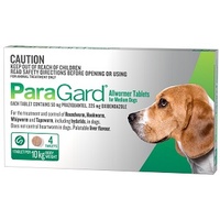 ParaGard Allwormer for Dogs 10kg Bodyweight - 4 Tablets