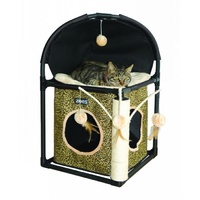 ZeeZ Feline Cube Fun House - (40x40x73cm)
