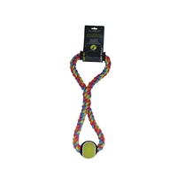 Scream Rope Tug with Tennis Ball - 50cm