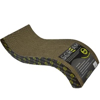 Scream S-Curve Cat Scratcher (55cm x 23.5cm x 12cm)