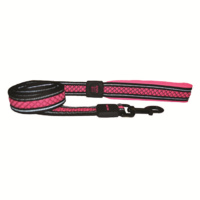 Scream Reflective Padded Dog Leash - 2cm x 120cm - Pink