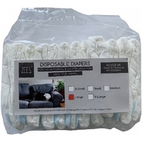 Zeez Disposable Dog Diapers - Large - 38-56cm (12 Pack)