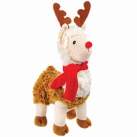 Prestige Christmas Snuggle Buddies Llama with Antlers (28cm)