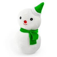 Snuggle Pals Christmas Snowman with Squeaky Ball (17cm)