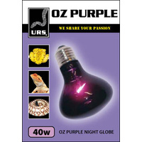 URS OZ Purple Night Heat & Light Globe - 40 Watt