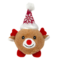 All Pet Squeaker Plush Reindeer Dog Toy