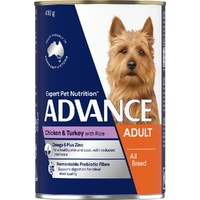 ADVANCE Adult Dog Chicken Turkey and rice - Wet - 410g