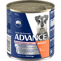 ADVANCE Adult Dog Chicken and Salmon - Wet - 700g