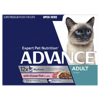 Advance Adult Cat Ocean Fish in Jelly Pouch (12 x 85g)