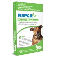 RSPCA Monthy Heartworm Tablets for Medium Dogs 11-20 kg - 6 Pack (Green)
