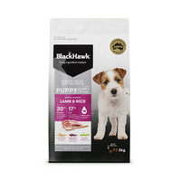 Black Hawk Lamb & Rice Medium Breed Puppy Food - 3kg