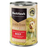 Black Hawk Grain Free Can Beef - 400g