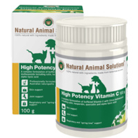 High Potency Vitamin C for dogs, cats and horses - 100g - Natural Animal Solutions