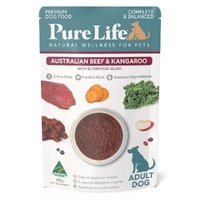 Pure Life Adult Dog Pouches - Beef & Roo - 90g