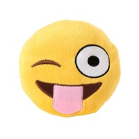 FuzzYard Soft Plush Dog Toy - Emoji Tongue Out - Large
