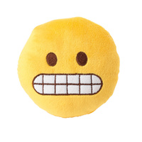 FuzzYard Soft Plush Dog Toy - Emoji EEK - Large
