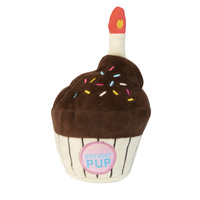 FuzzYard Soft Plush Dog Toy - Birthday Cupcake - Large (20cm)