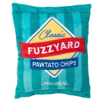 FuzzYard Soft Plush Dog Toy - Pawtato Chips - Large (20cm)