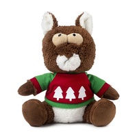 FuzzYard Christmas Nuts The Squirrel Dog Toy - Small (14cm)