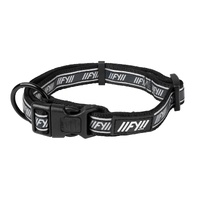 FuzzYard Active Dog Collar - Black - Large (43-65cm)