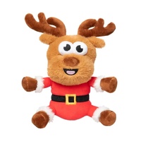 FuzzYard Dog Toy - Reggie Claus Reindeer - Large