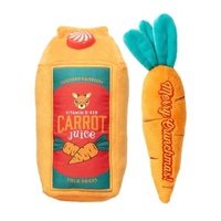 FuzzYard Dog Toy - Reindeer Carrot Juice & Carrot - 2 Pack