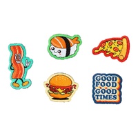 FuzzYard Rep It Patch - Food Lover (5 Pack)