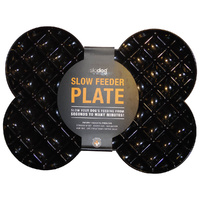 Slodog Slow Feeder Plate for Dogs - Black
