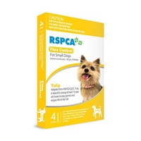 RSPCA Flea Control for Small Dogs 2-10kg - 4 Pack (Yellow)