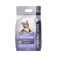 Trouble & Trix Odour Neutralising Clumping Litter - Lavender Scent - 7L (7kg)