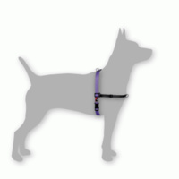 Black Dog Balance Harness for Walking & Training (Mini, S, M, L, X-L) (Red, Purple, Pink, Blue, Green)