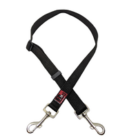 Black Dog Adjustable Double Snap Lead - 70/120cm