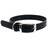 Beau Pets Leather Deluxe Dog Collar - Black