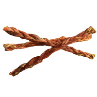 Braided Beef Bully Stick Dog Treat - Small (20cm) - Five