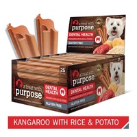 Evolution Dental Dog Treats - Kangaroo with Rice & Potato - Three Sticks