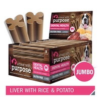 Evolution Dental Dog Treats - Jumbo - Liver with Rice & Potato - Three Sticks