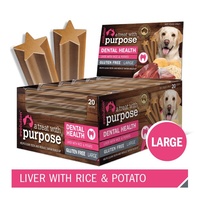 Evolution Dental Dog Treats - Large - Liver with Rice & Potato - Three Sticks