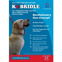K9 Bridle for Dogs - Large (Black)