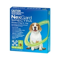 NexGard Spectra for Dogs 7.6-15 kg - Green