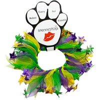 Party Collar Mardi Gras Purple & Green with Stars