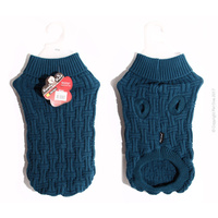 Pet One KomfyKnit Knitted Dog Jumper - Icelandic - Dark Blue