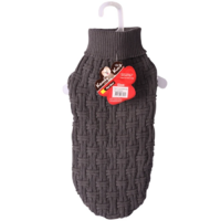 Pet One KomfyKnit Knitted Dog Jumper - Icelandic - Dark Charcoal