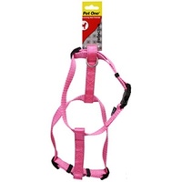 Pet One Reflective Adjustable Nylon Dog Harness - Pink