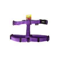 Pet One Reflective Adjustable Nylon Dog Harness - Purple